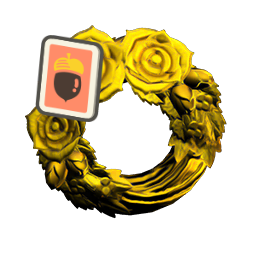 Nookmart | Gold Rose Wreath DIY (Animal Crossing: New Horizons)