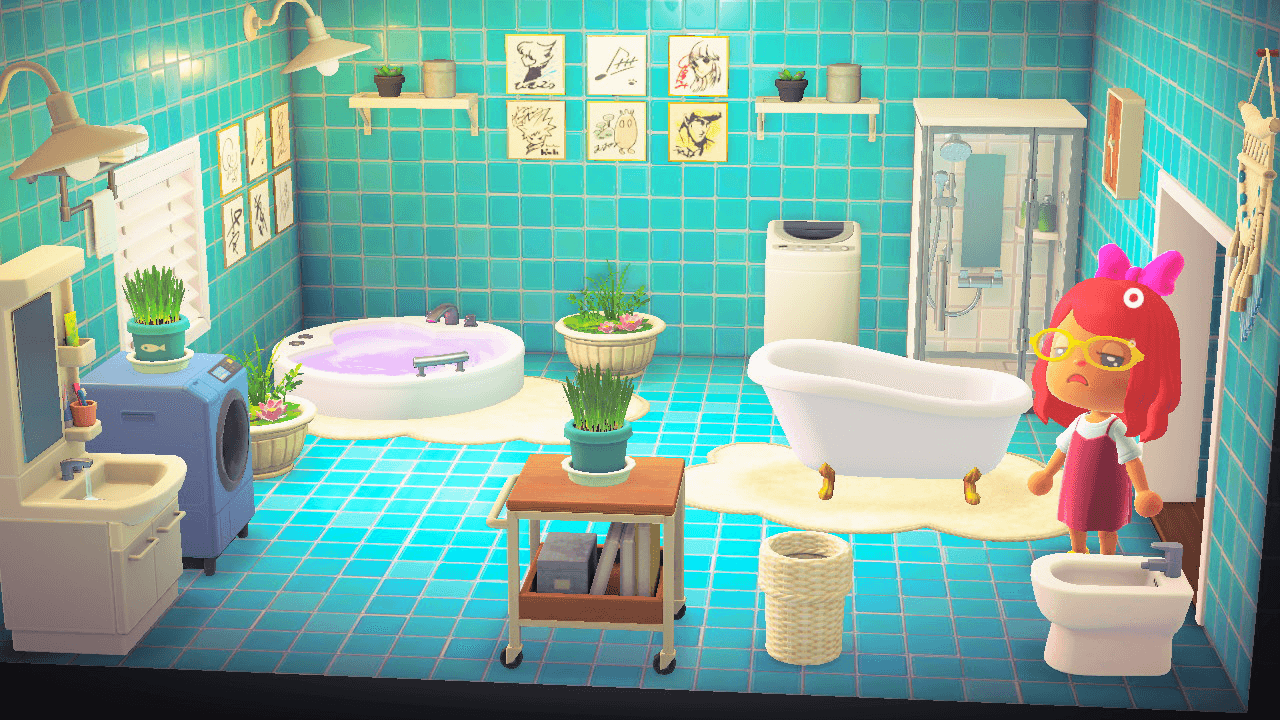Nookmart Aqua Bathroom Collection (Animal Crossing New Horizons)