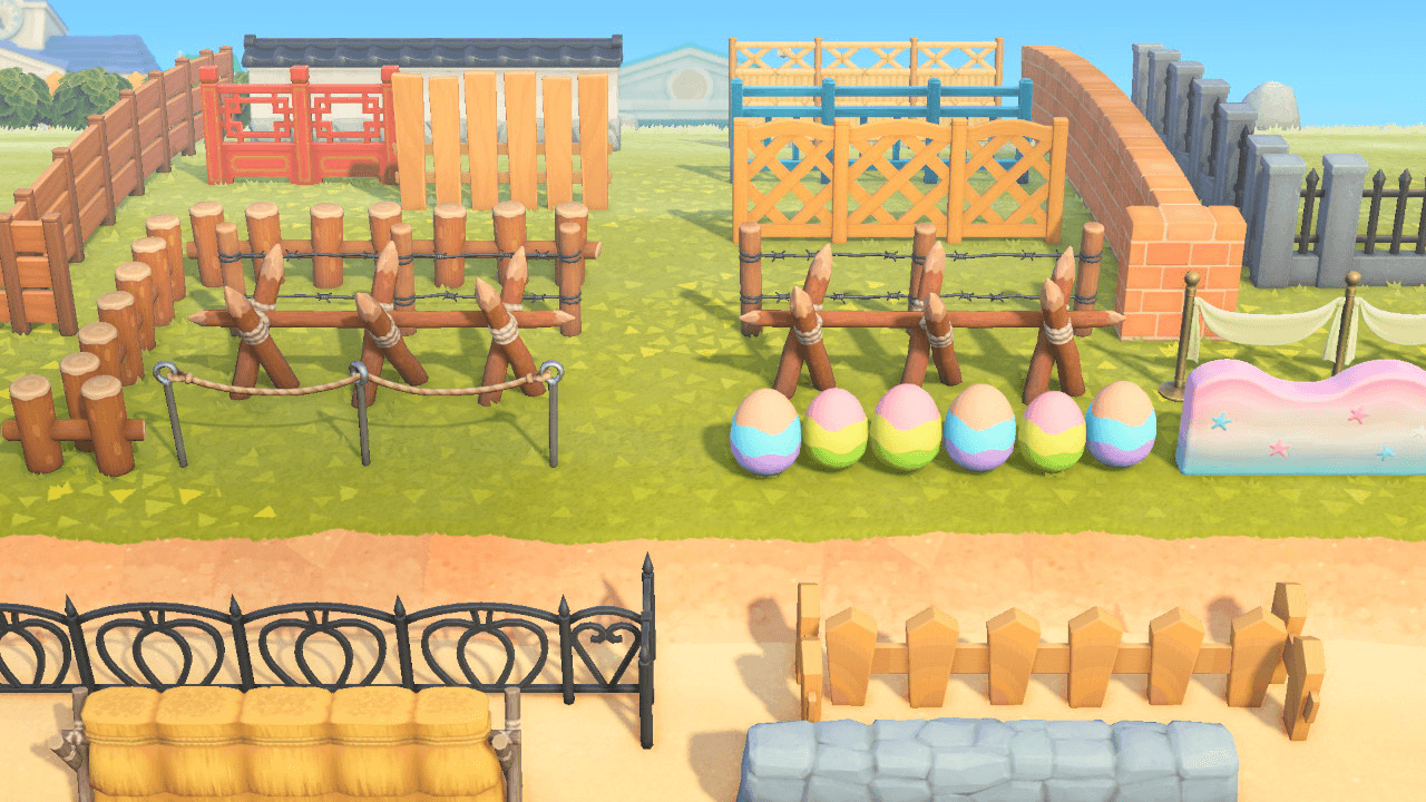 Nookmart Fence DIY Recipes (Animal Crossing New Horizons)