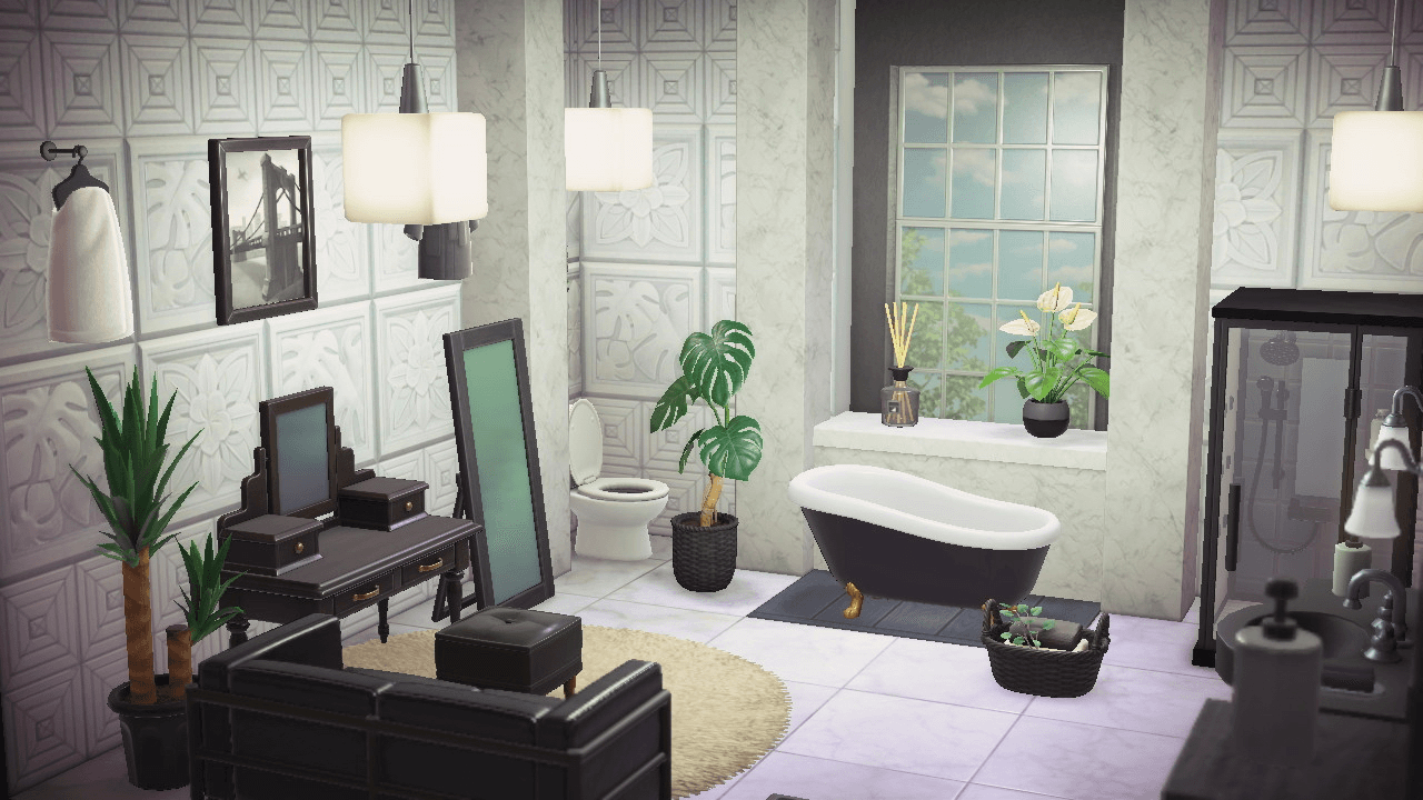 Nookmart Monochromatic Bathroom Collection (Animal Crossing New